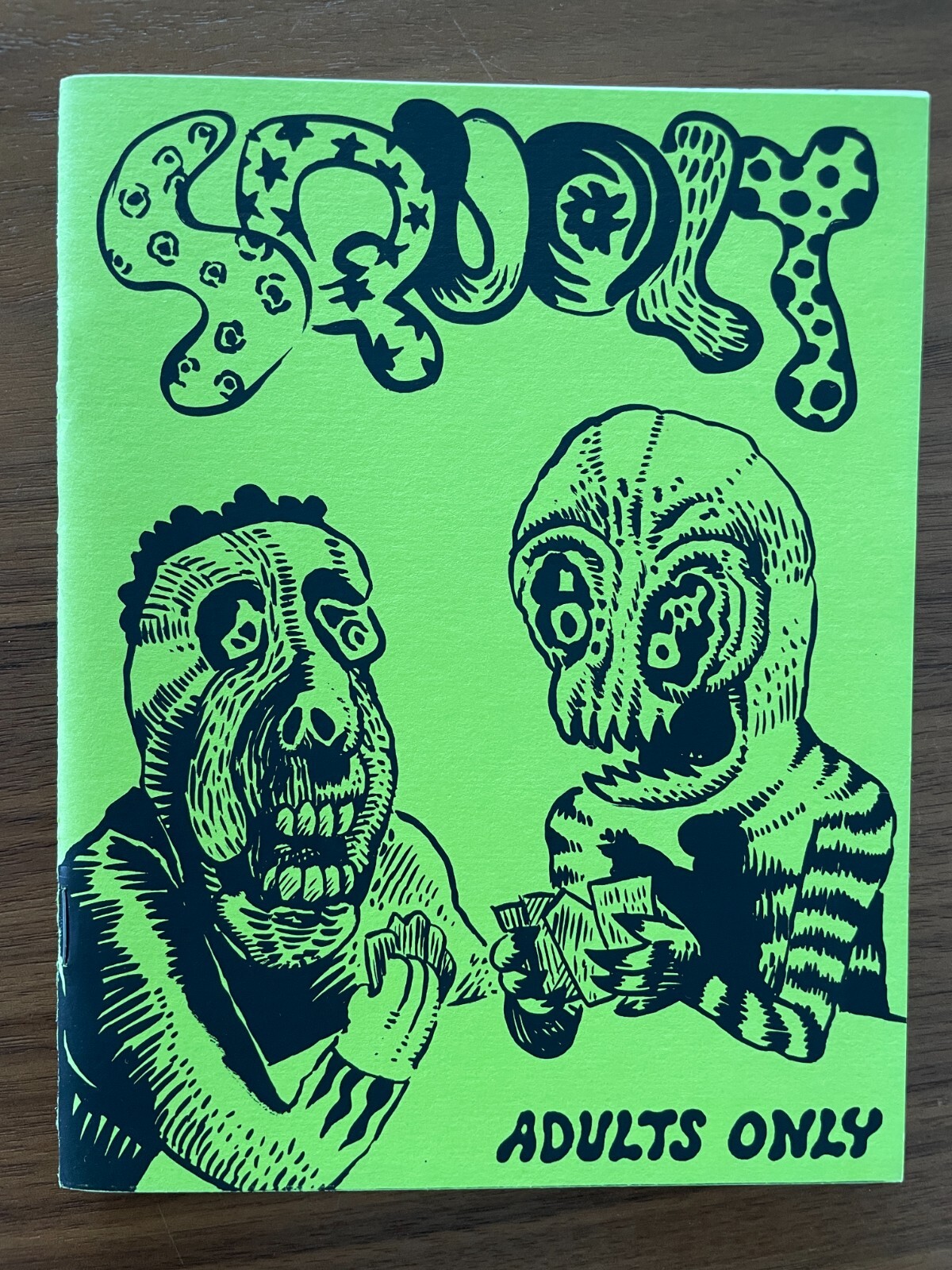 Mini comix lot of two by John Connell - Squolt. Both versions (pink and green).