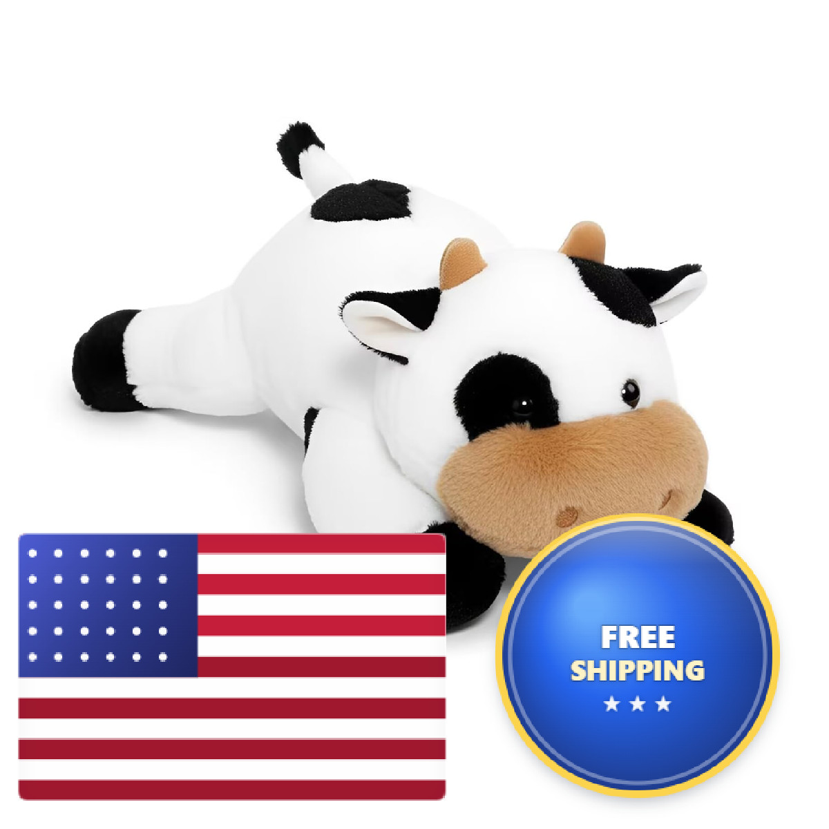 Ecolley Weighted Stuffed Animals For Adults Kids Girls Cow Plush Pillowfort