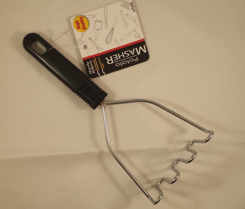 Stainless Steel Potato Masher & Ricer, Dishwasher Safe. Mash Vegetables Too