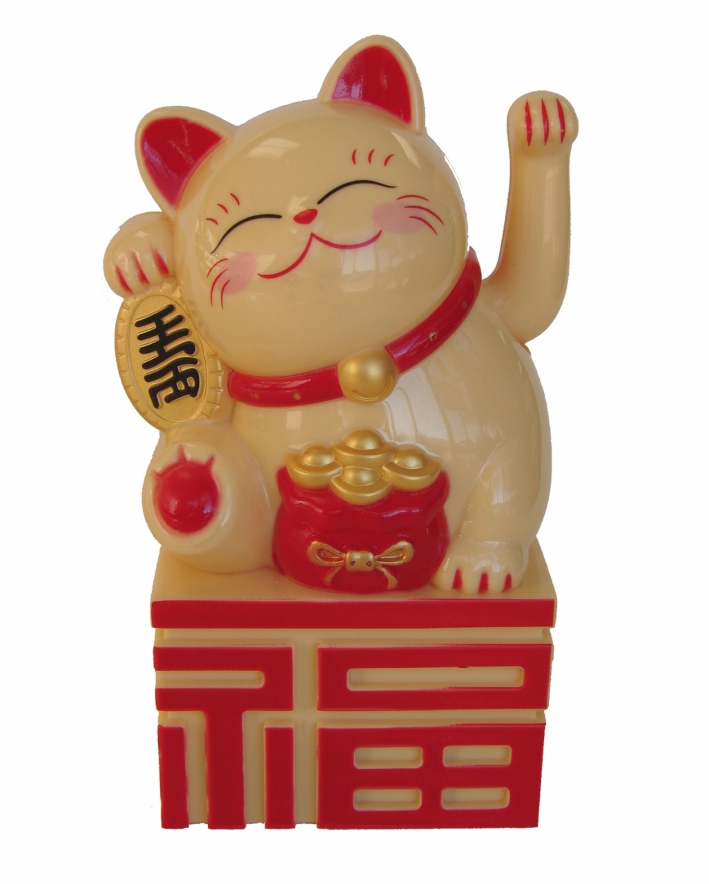 Japanese Maneki Neko Beckoning Feng Shui Money Good Fortune Waiving Lucky Cat 