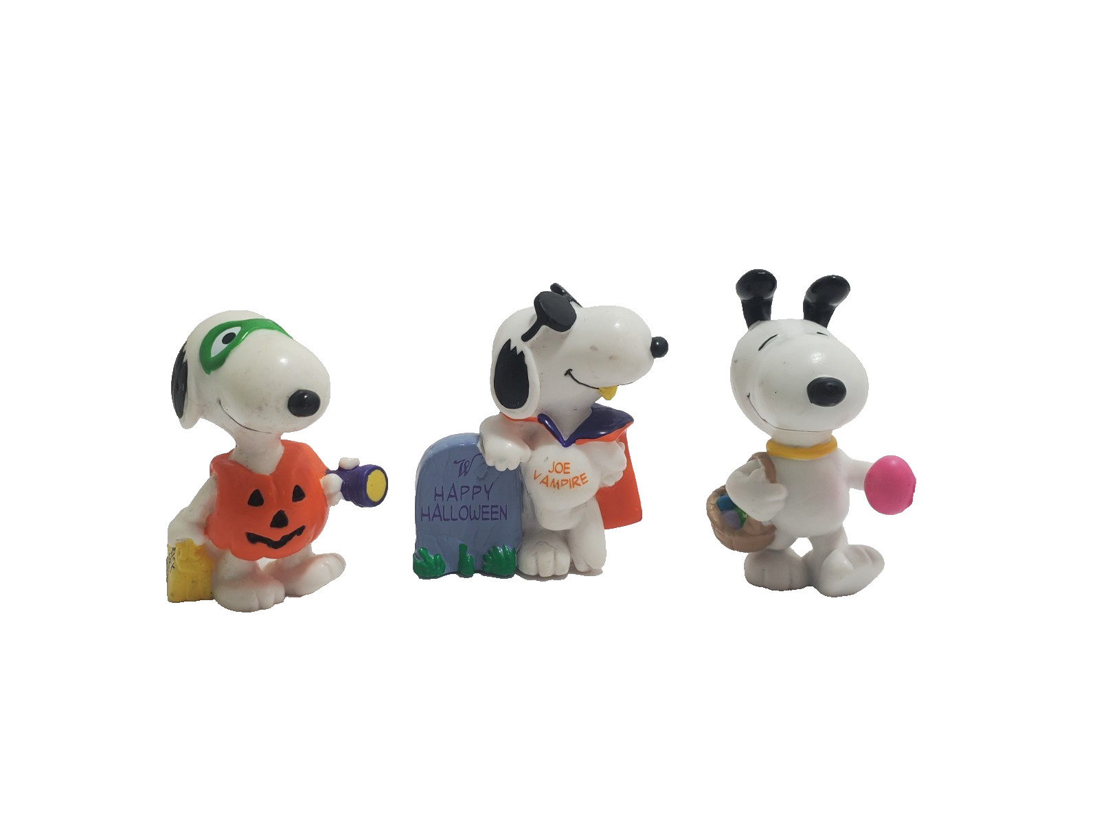 Vintage Peanuts Snoopy PVC Figure Lot Halloween Pumpkin Joe Vampire Easter Vintage Peanuts Snoopy PVC Figure Lot Halloween Pumpkin Joe Vampire Easter