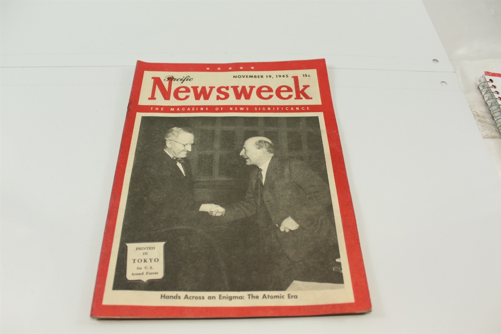 Vintage Newsweek Magazine Pacific Edition Tokyo #21 1945 Truman Cover