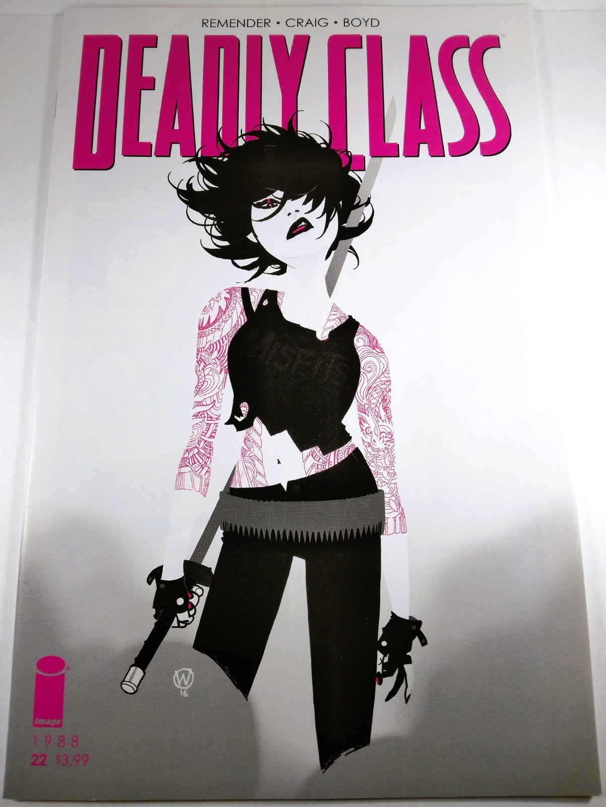 💀💥 DEADLY CLASS #22 WES CRAIG VARIANT B IMAGE COMICS 2016 The Misfits SCARCE