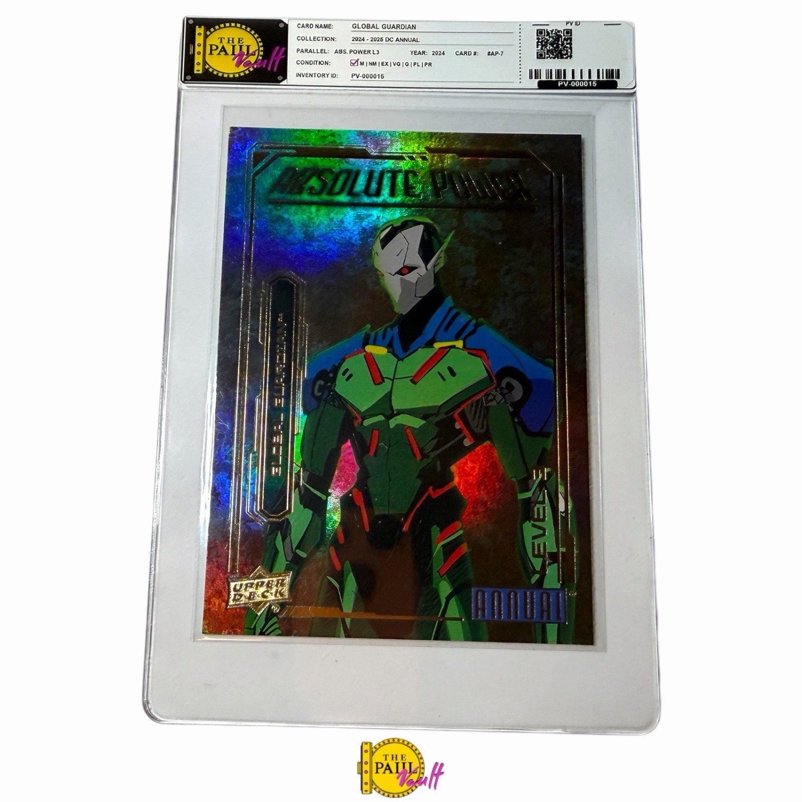 CARD#AP-7 GLOBAL GUARDIAN (ABSOLUTE POWER LEVEL 3) 2024-25 Upper Deck DC Annual