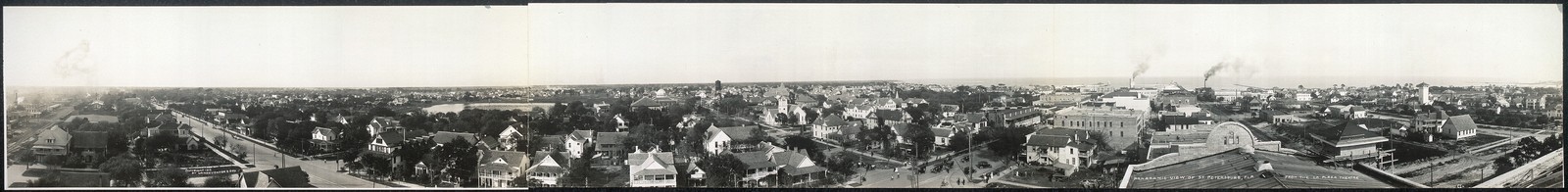 Photo:Saint Petersburg Fla 1913 Panoramic View from La Plaza Theatre
