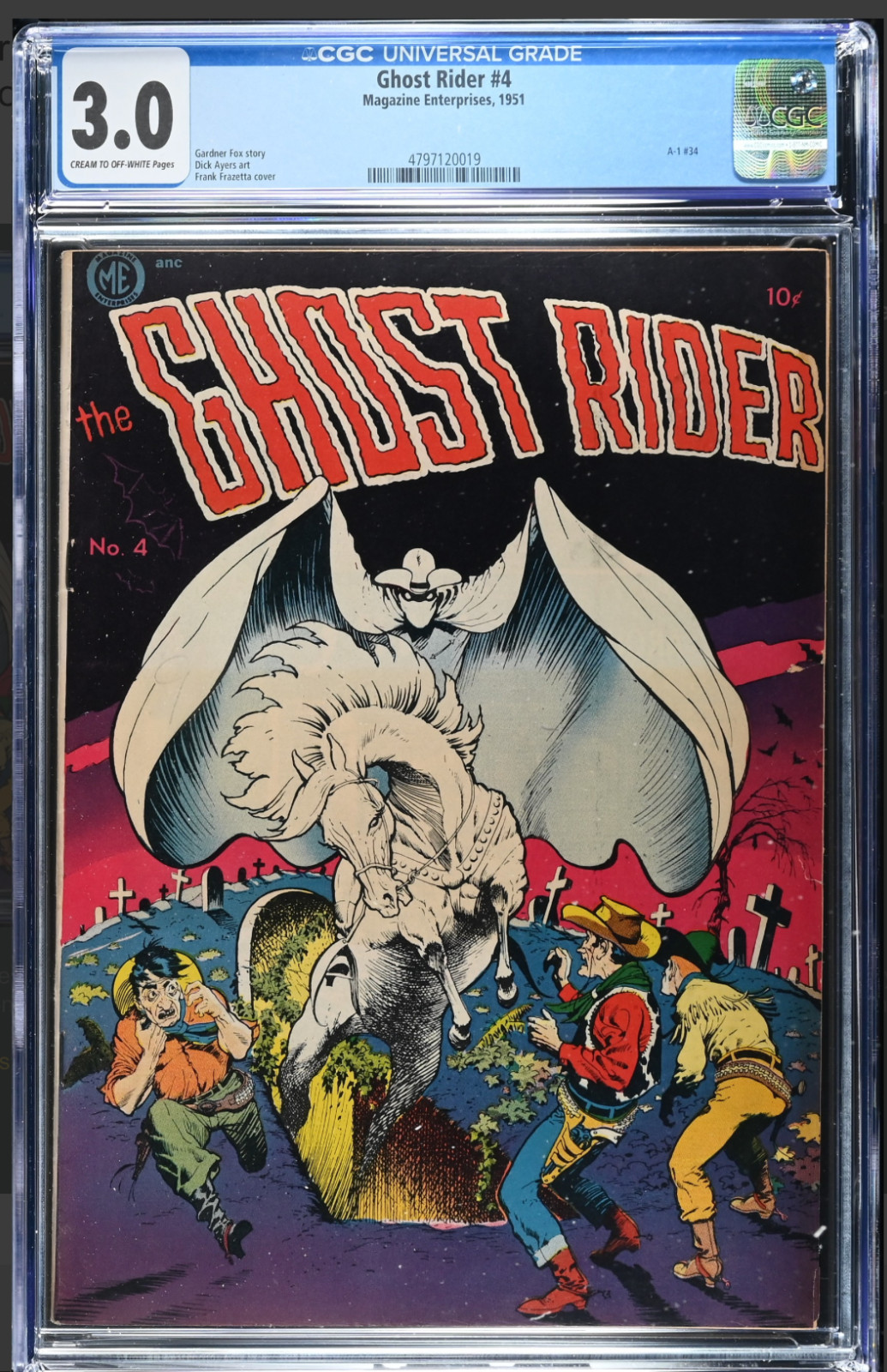 Ghost Rider #4 1951 CGC 3.0