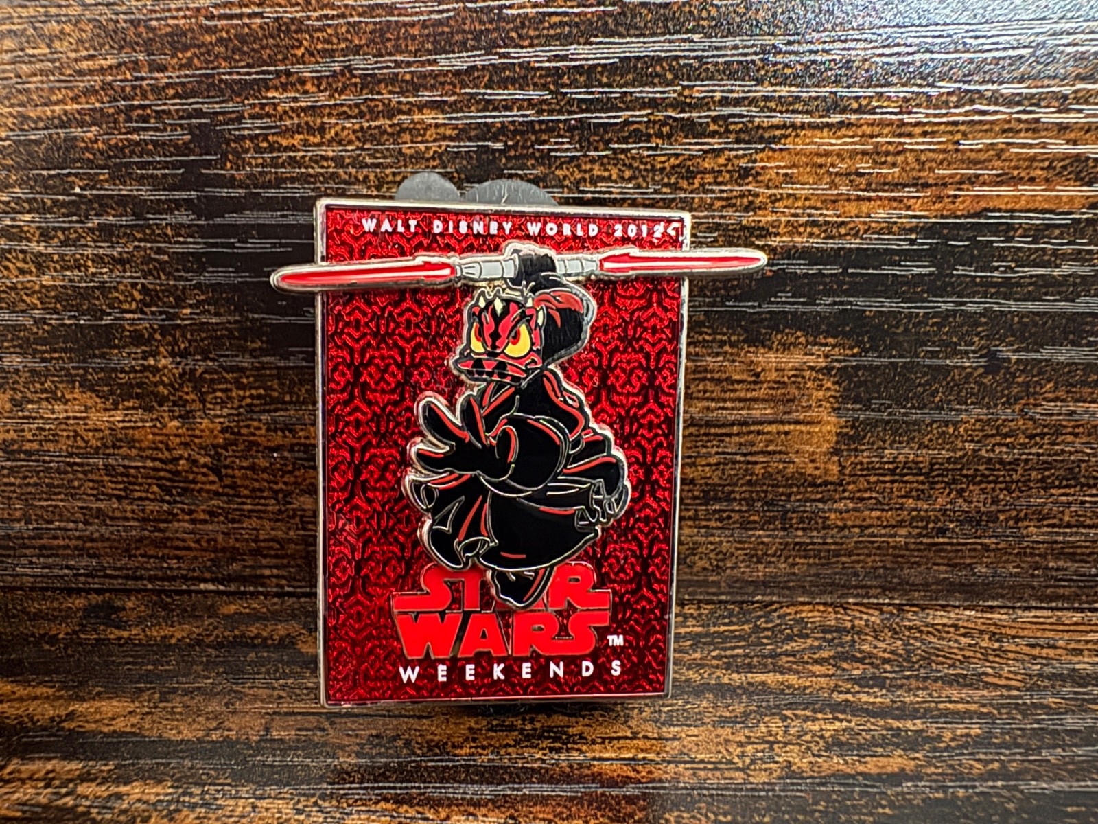 Disney Parks SW Weekends WDW 2012 LR 3D Pin Donald Duck as Darth Maul