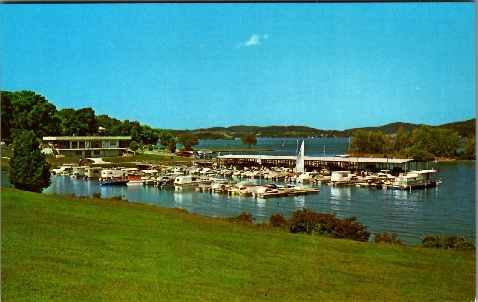 Vintage Postcard Clayton Park Marina Clayton Lake State Park Dublin Virginia