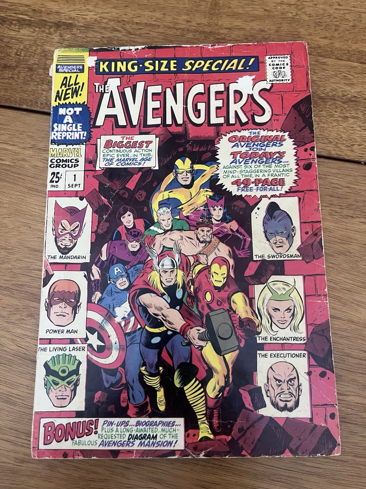 The Avengers King-Size Special Annual #1 Sept 1967 Silver Age Rarity Thor Giant
