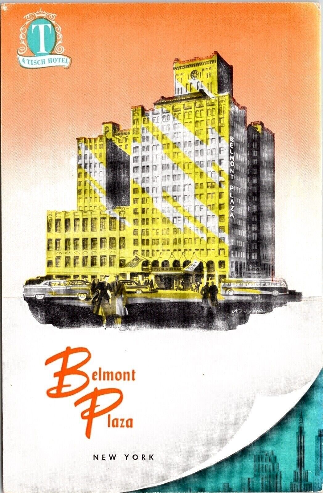 Historic Hotel Belmont Plaza Downtown New York City New York DB Postcard