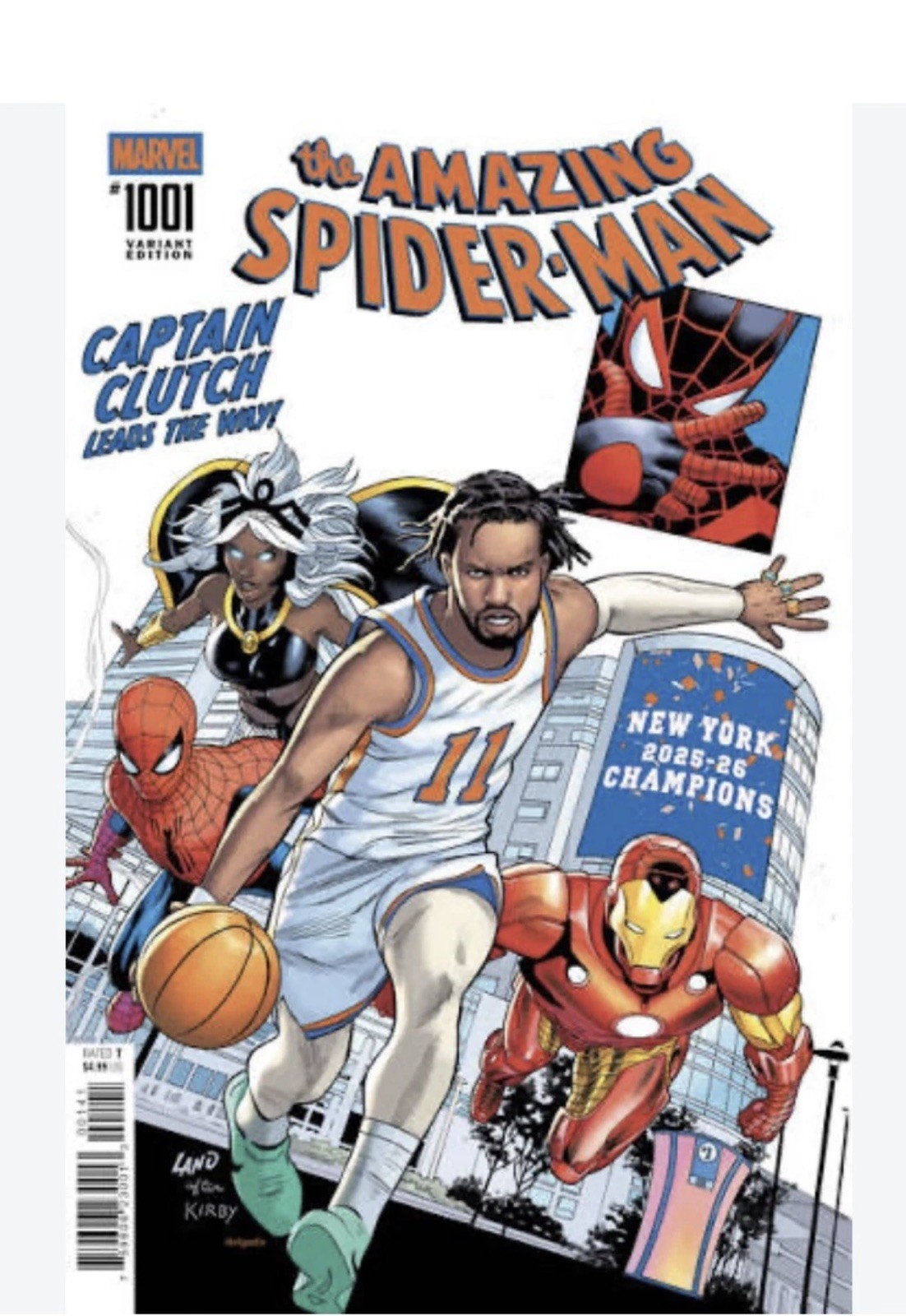 AMAZING SPIDER-MAN #1001 JALEN BRUNSON NY KNICKS NYCC EXCLUSIVE NM PRESALE 2026