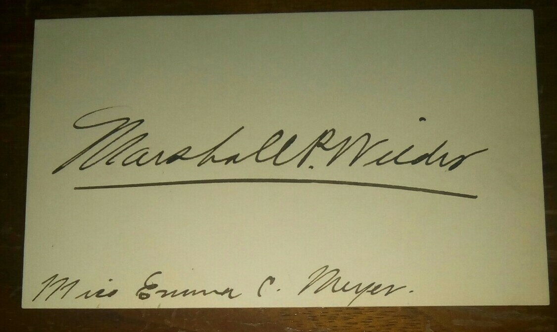Little People Actor Marshall P Wilder 1859-1915 Autograph-Signed Inscribed Card