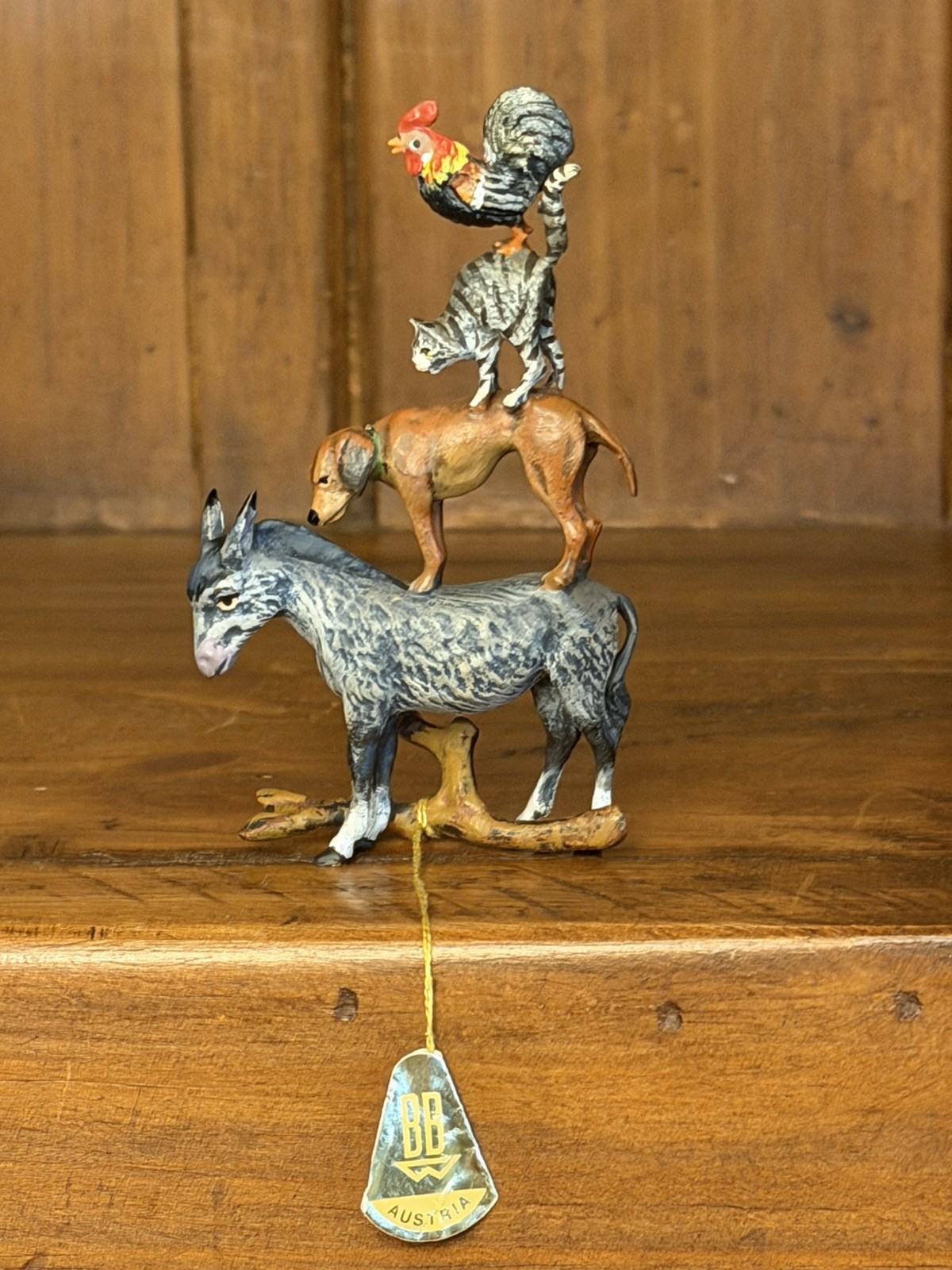 Austrian Vienna Cold Painted Bronze Figural Group of \