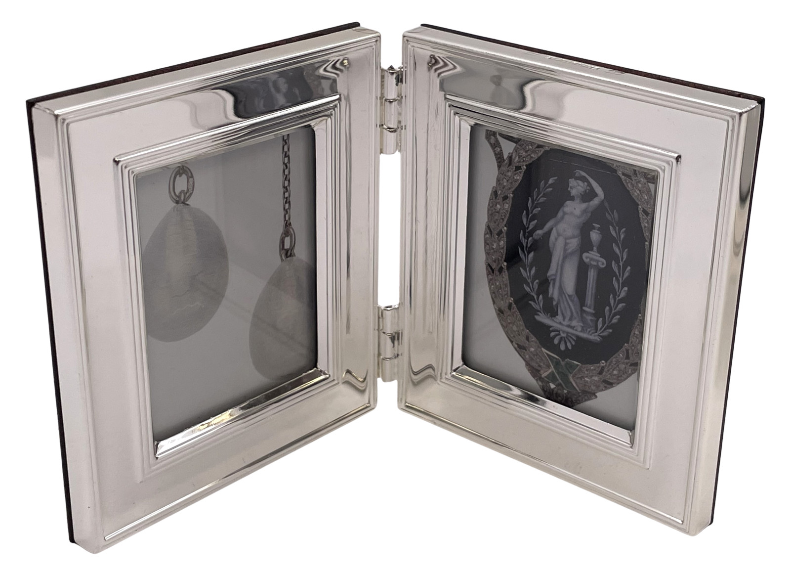 Christofle Silverplate Double Picture Frame Circa 1970s in New Condition