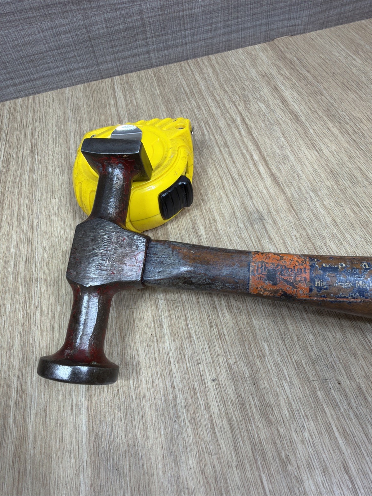 Vintage Blue Point Auto Body Hammer With Original Handle 