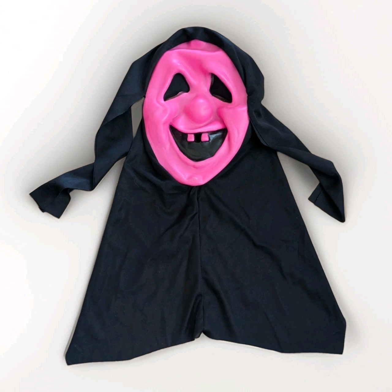 Vtg FUN WORLD DIV. Sarah Spook PINK Goofy Ghost Face Scream Mask 9207 Halloween