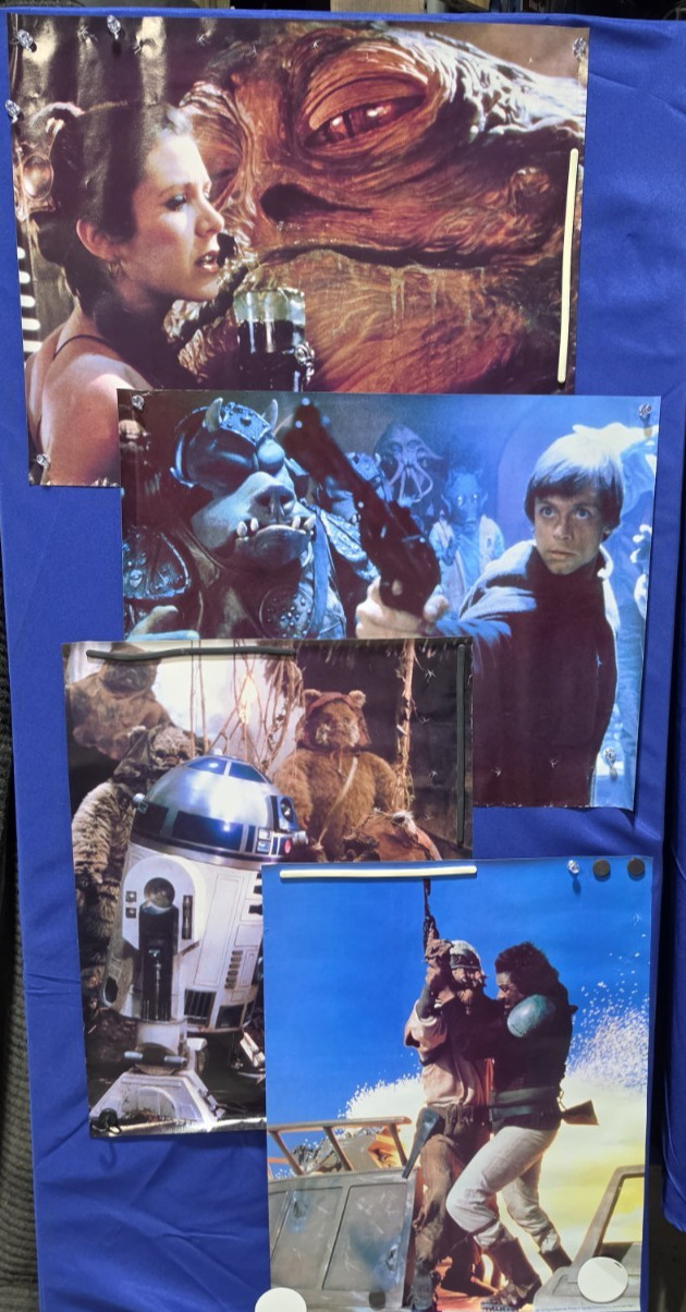 1983 Star Wars Return of the Jedi P&G Promo Poster Set of 4 17x22 Vintage