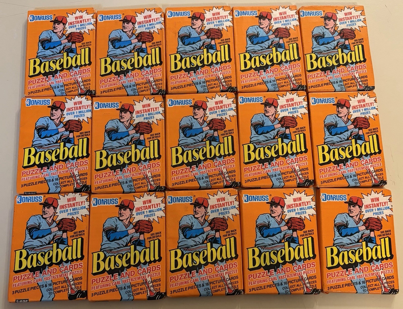 1990 Donruss Baseball Sealed 15 Pack Lot -- Griffey Deion Sosa RC Diamond Kings