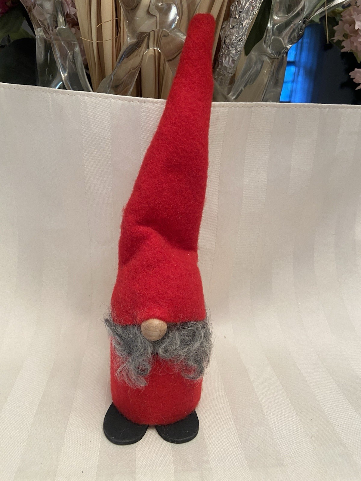 Vintage Swedish Wooden Santa Gnome 10” Christmas Made in Sweden