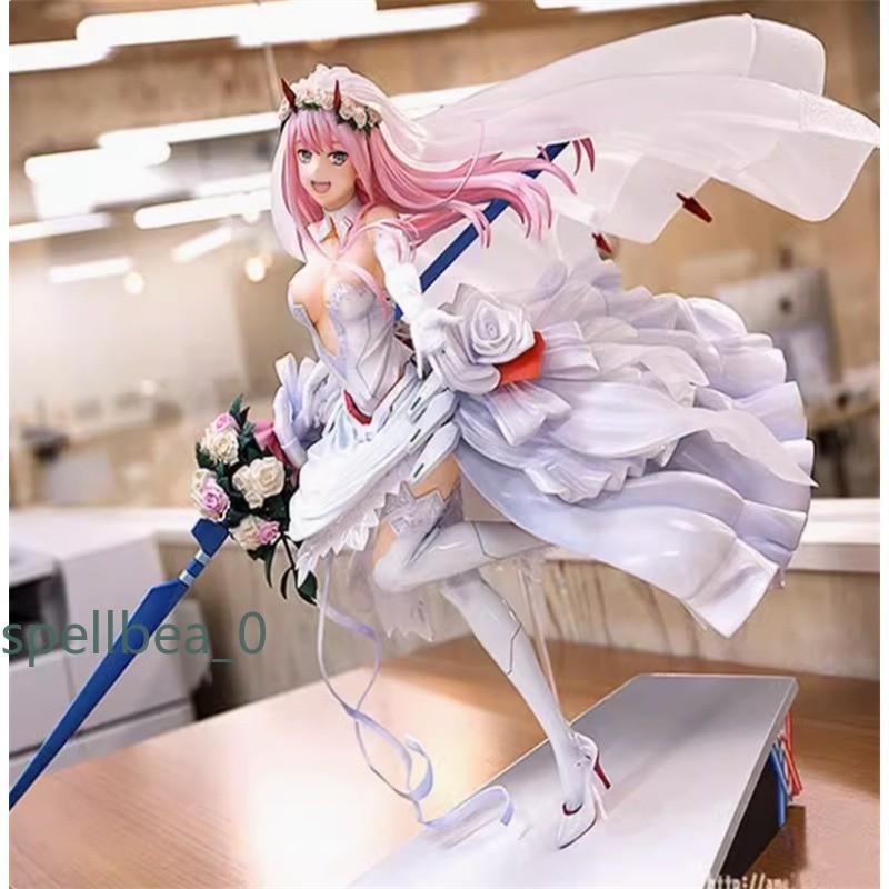 Darling in the FRANXX Zero Two Wedding Dress Ver. PVC Figure Model 28cm Box Gift
