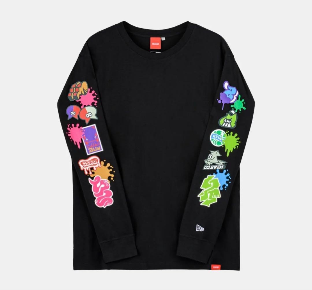 Splatoon Long Sleeve T-shirt Black Octo