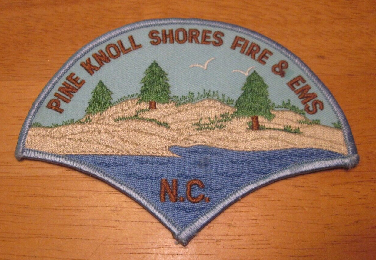 PINE KNOLL SHORES Fire Department & EMS North Carolina NC rare old firefighter
