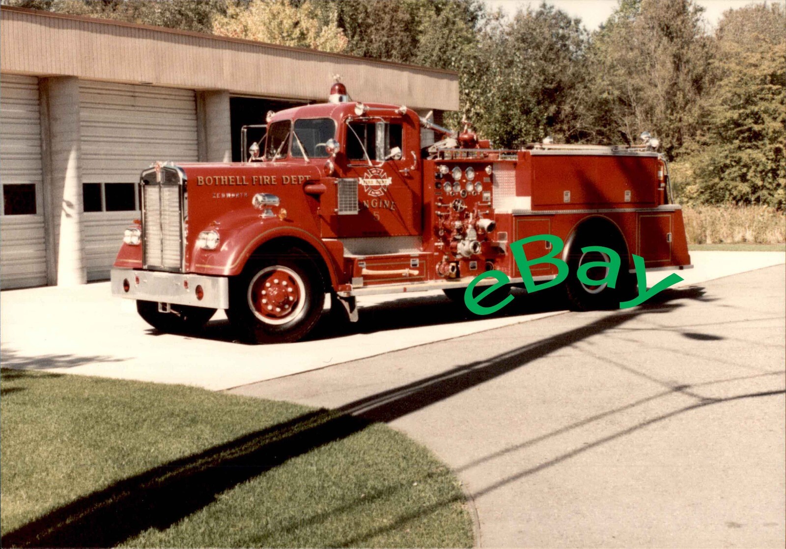 Bothell, WA 1972 Kenworth/Curtis-Heiser Fire Truck Photo Original 3 1/2\