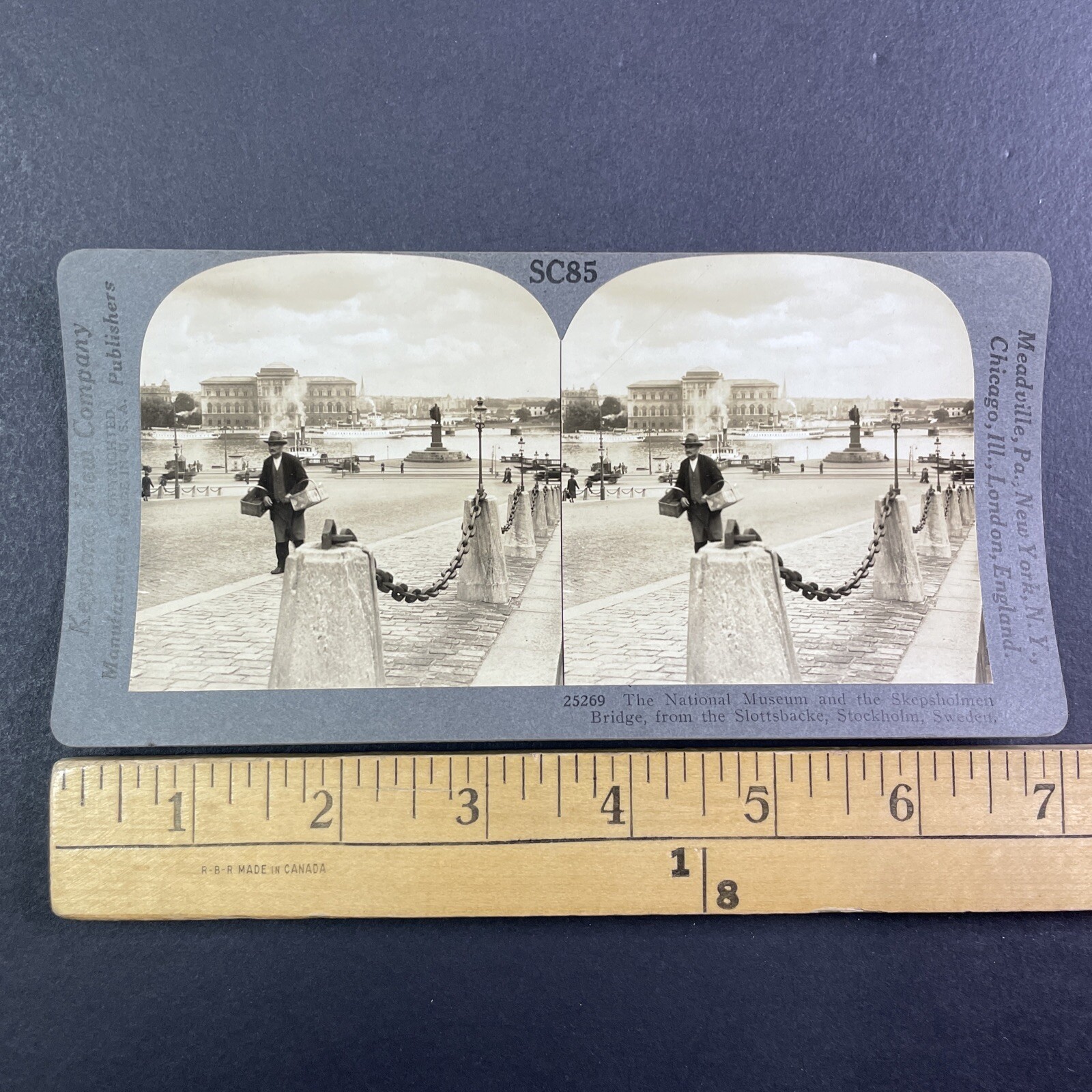 Stockholm Sweden The National Museum Stereoview Keystone View Co. 1900s