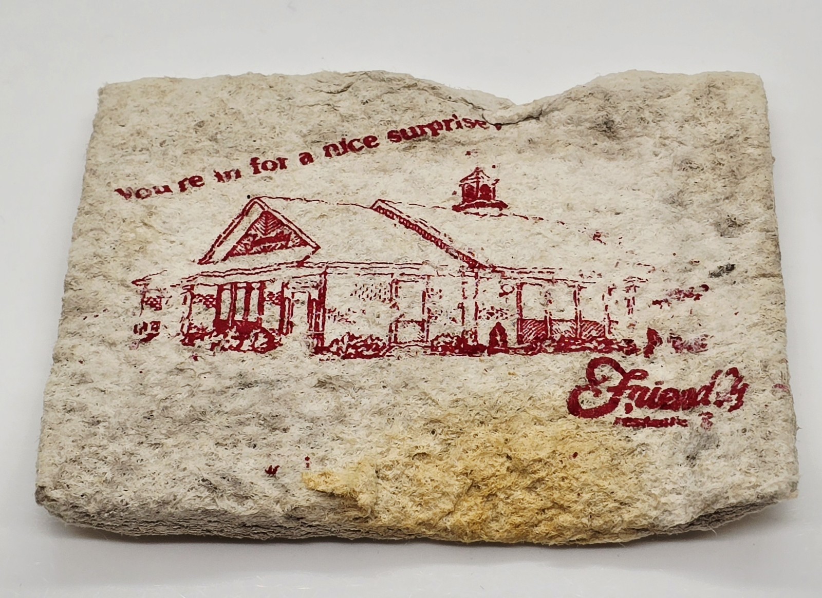 Rare Vintage Friendly Friendly\'s Ice Cream Advertising Restaurant Sponge Mass