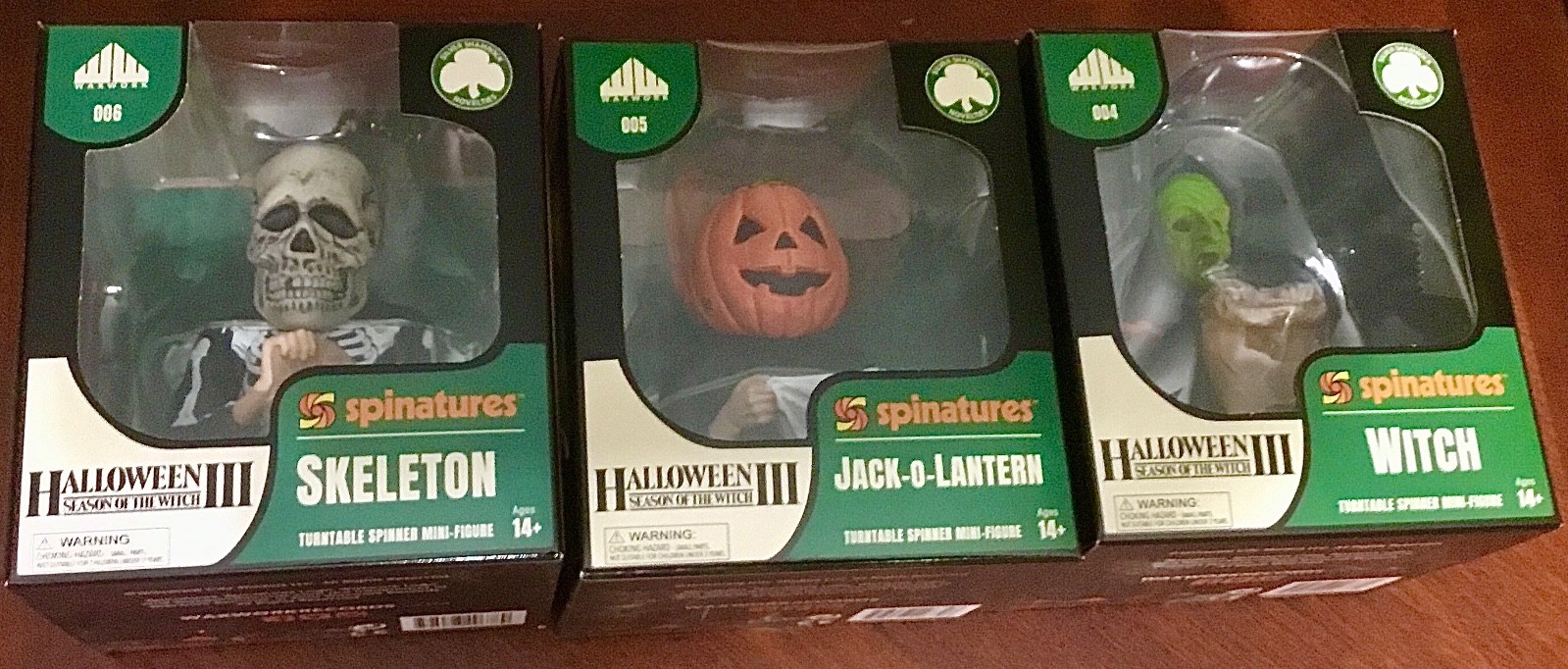 Halloween III Season Of The Witch Spinature Waxwork 3 Figure Set NEW Ships Free