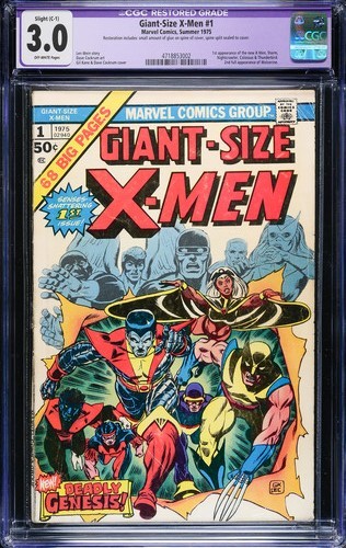 Giant Size X-Men #1 CGC 3.0 Restored Nice Book 1st App of New X-Men Team 1975