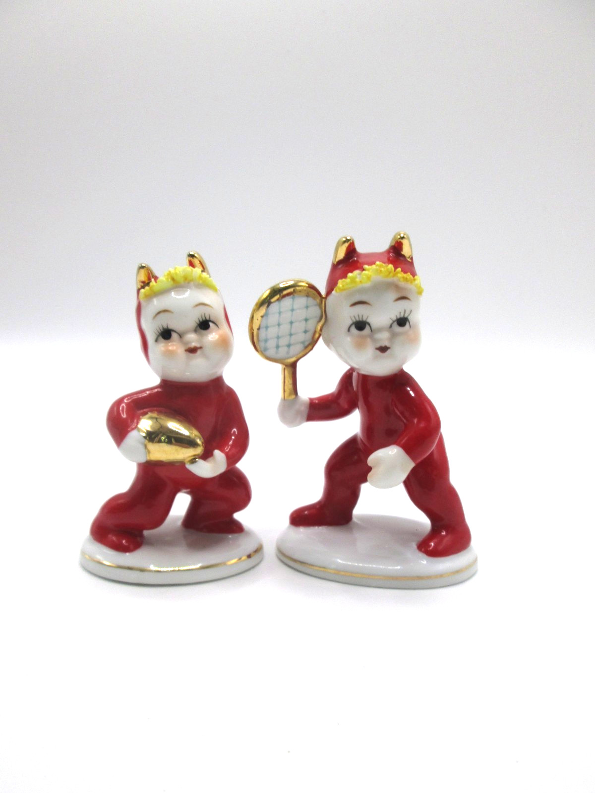 Lefton Pixie Devil Elves Sport Devils Tennis and Football