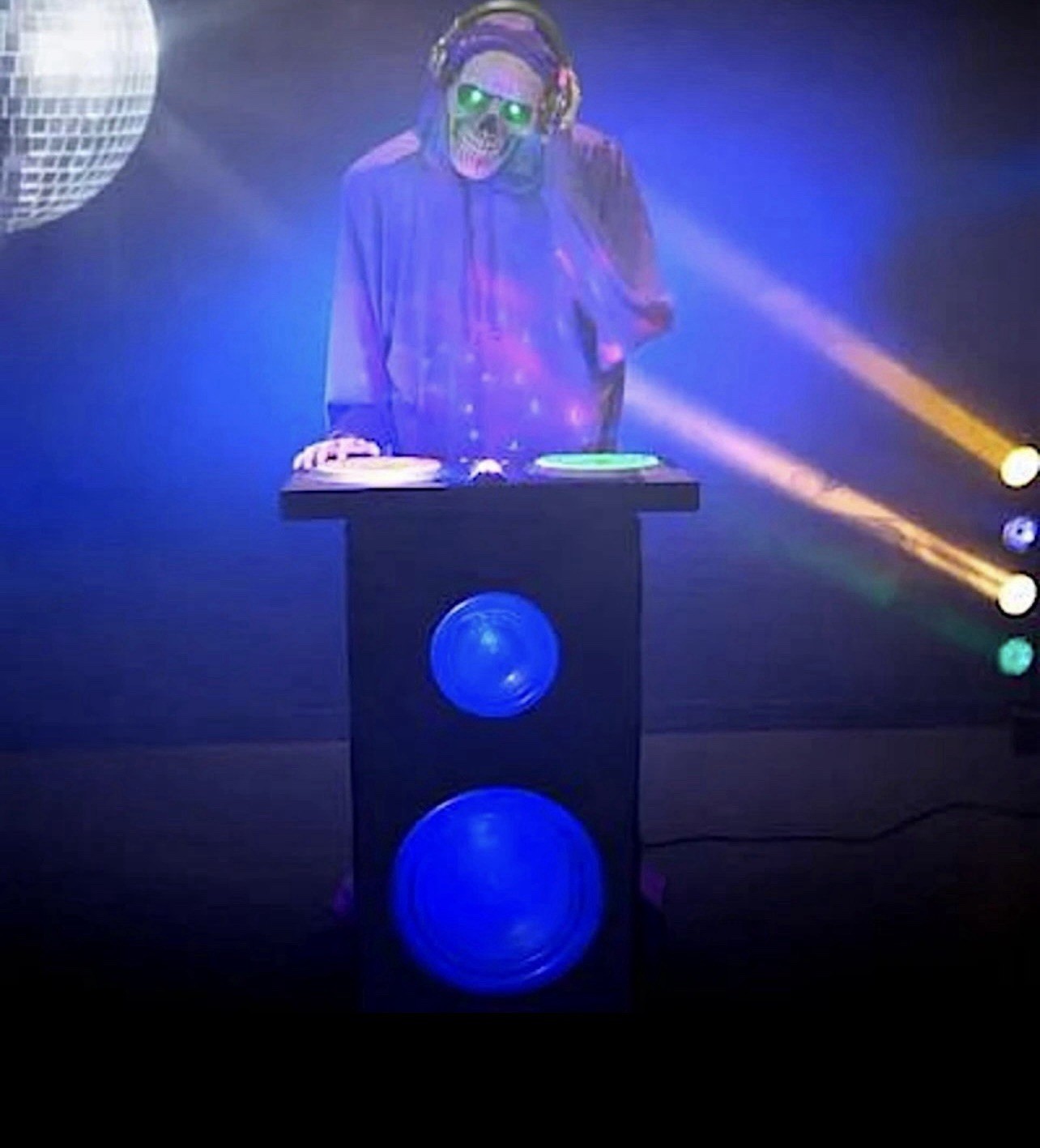 Lowes Haunted Living 5.5ft Bluetooth Skeleton DJ Musical Animatronic