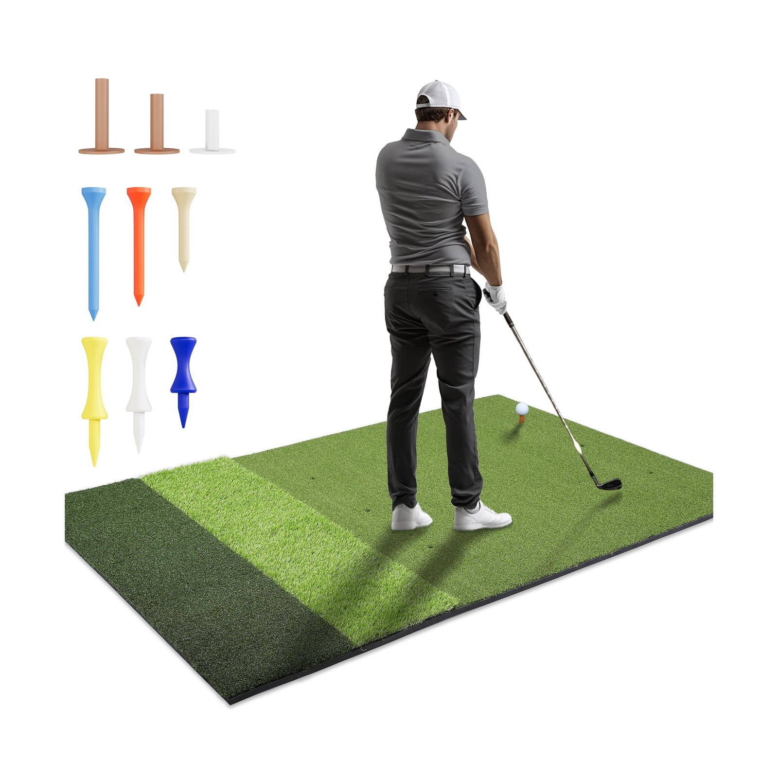 6x4ft Extra Large & 5x4ft Extra Thick Premium Golf Mat | Golf Mats Practice I...