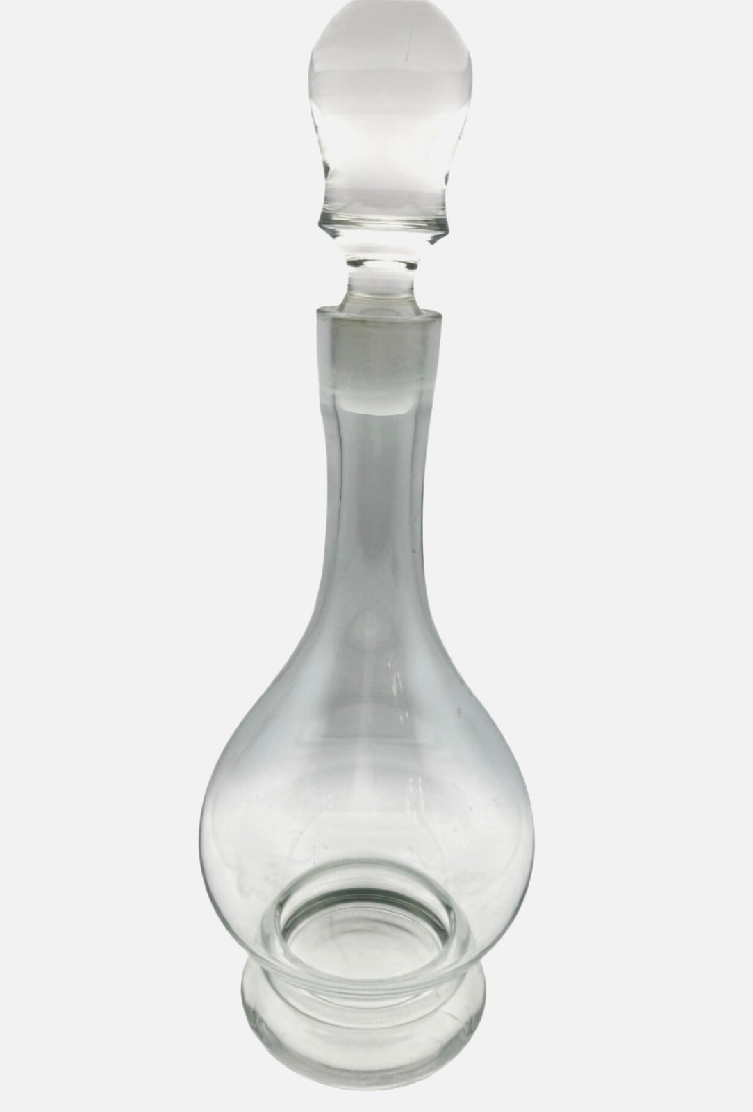 Vintage Glass Decanter & Stopper 15\