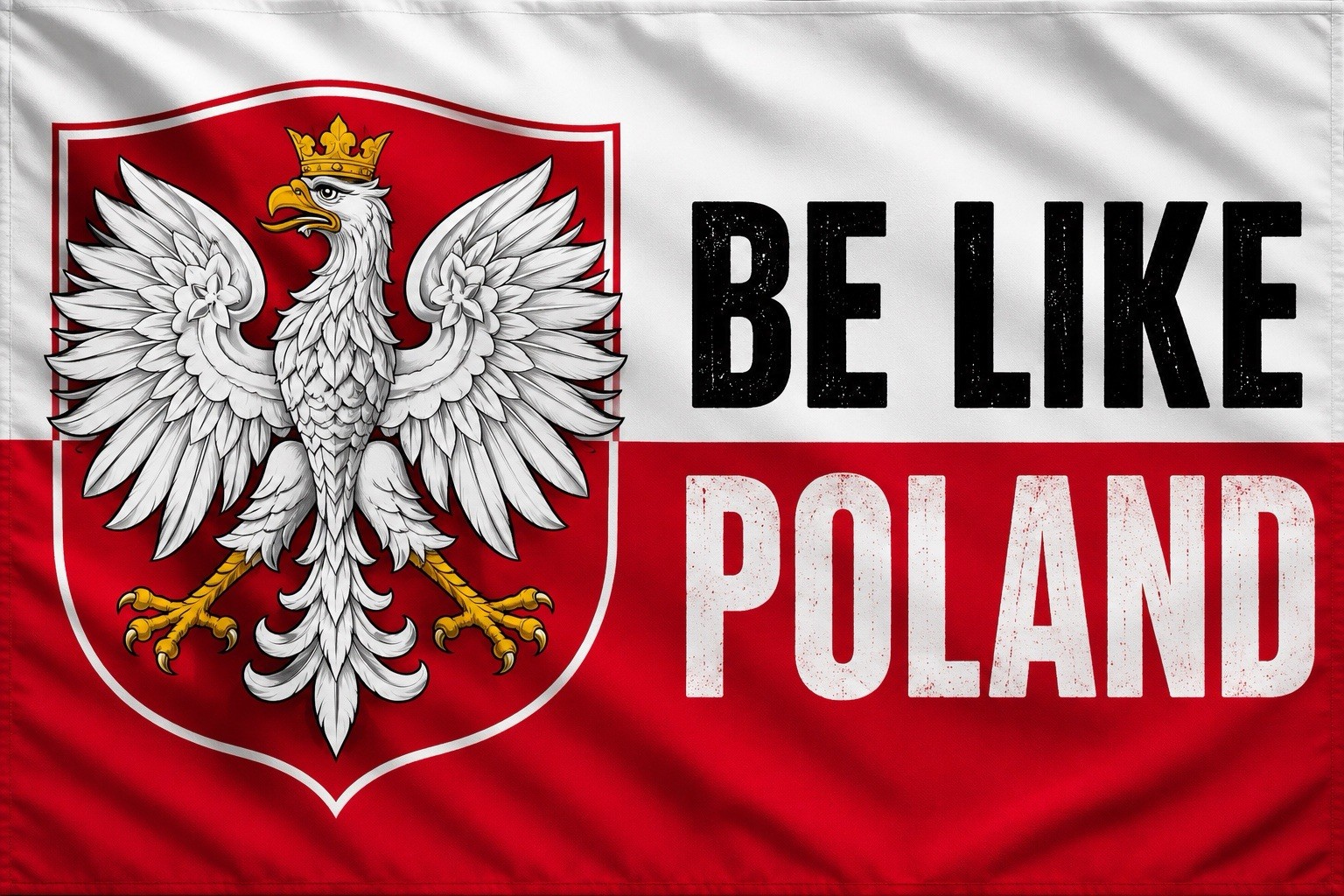 Be Like Poland Flag 90x150cm
