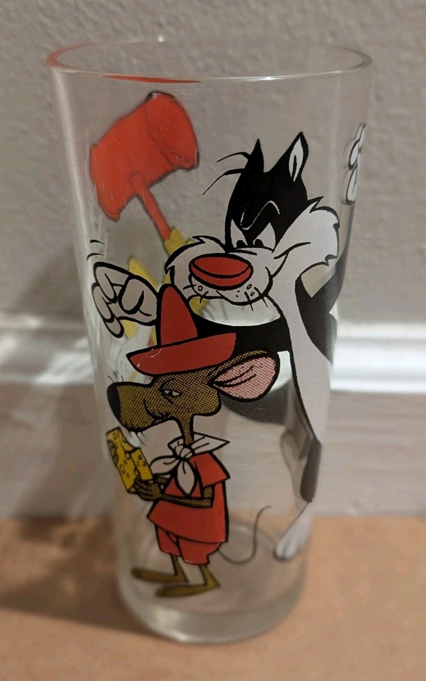 Vintage 1976 Slow Poke Rodriguez Sylvester Speedy Pepsi Glass RARE Warner Bros