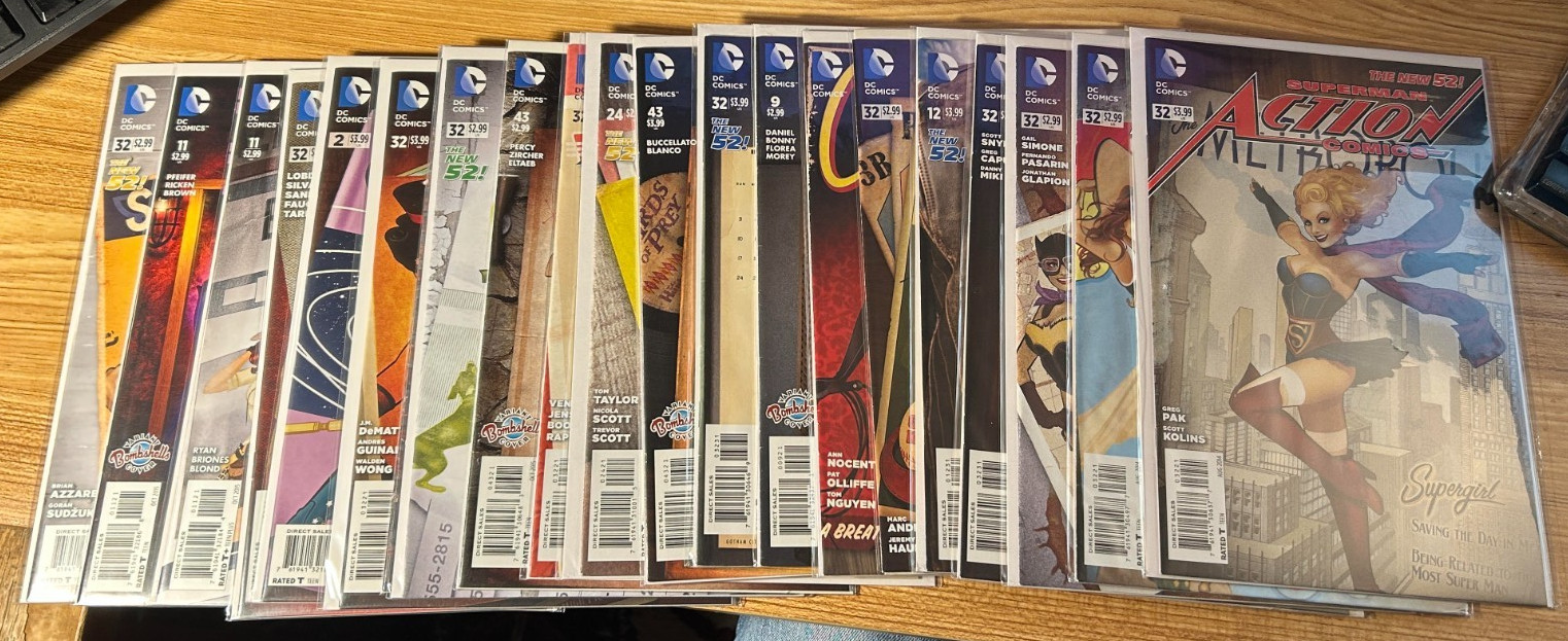 DC Bombshells (21) Variant Comic Lot Catwoman Supergirl Batgirl (DC, 2015) NM-