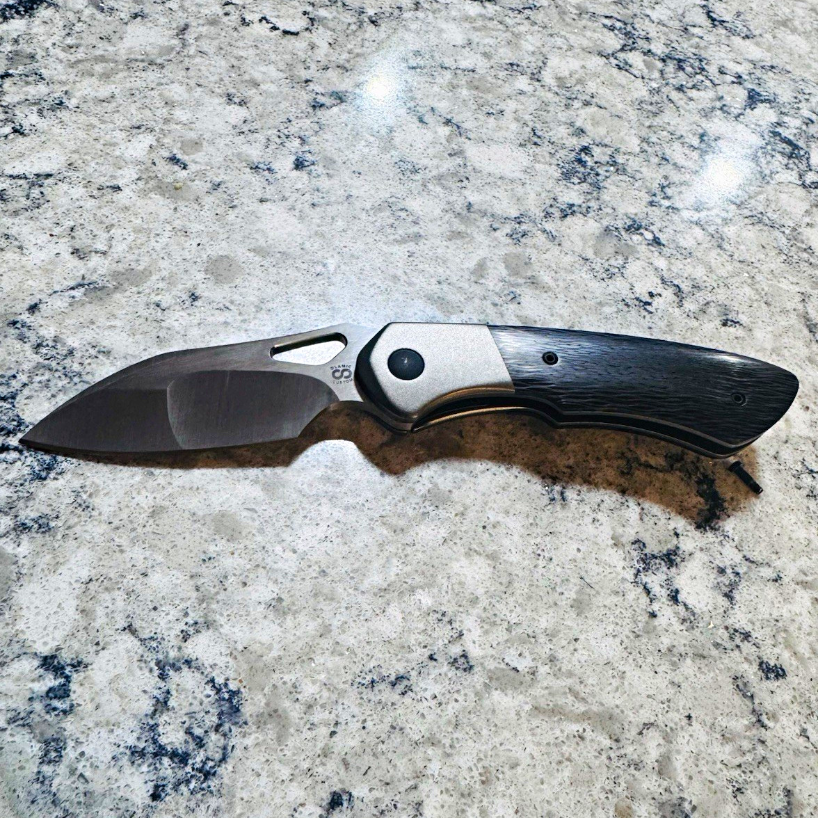 Olamic WhipperSnapper Bolster Lock-Rare Custom Mike Irie Compound Grind CPM20CV