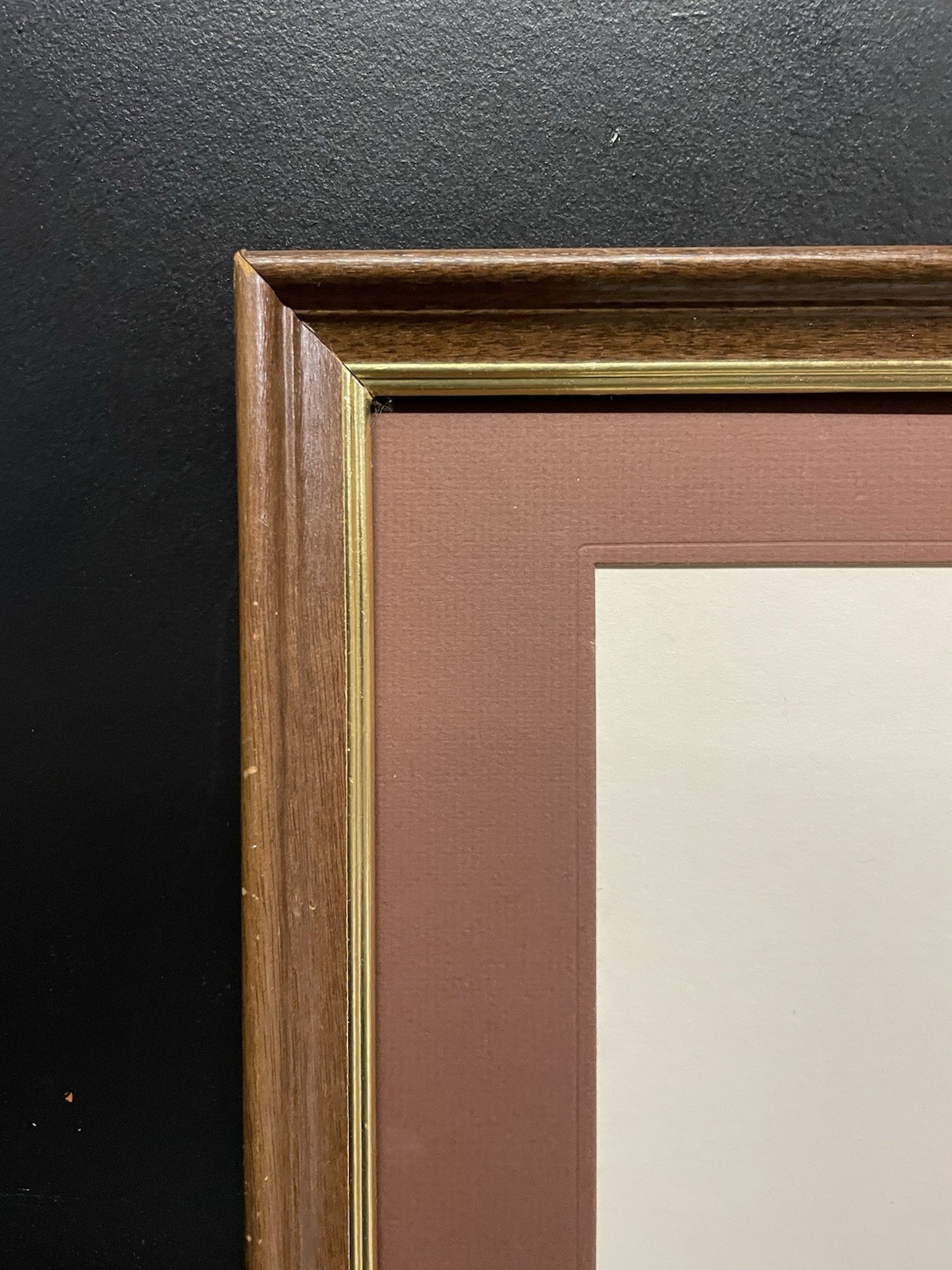VTG 1990s Laminate Wood Picture Frame Document Degree Certificate Award 11x14