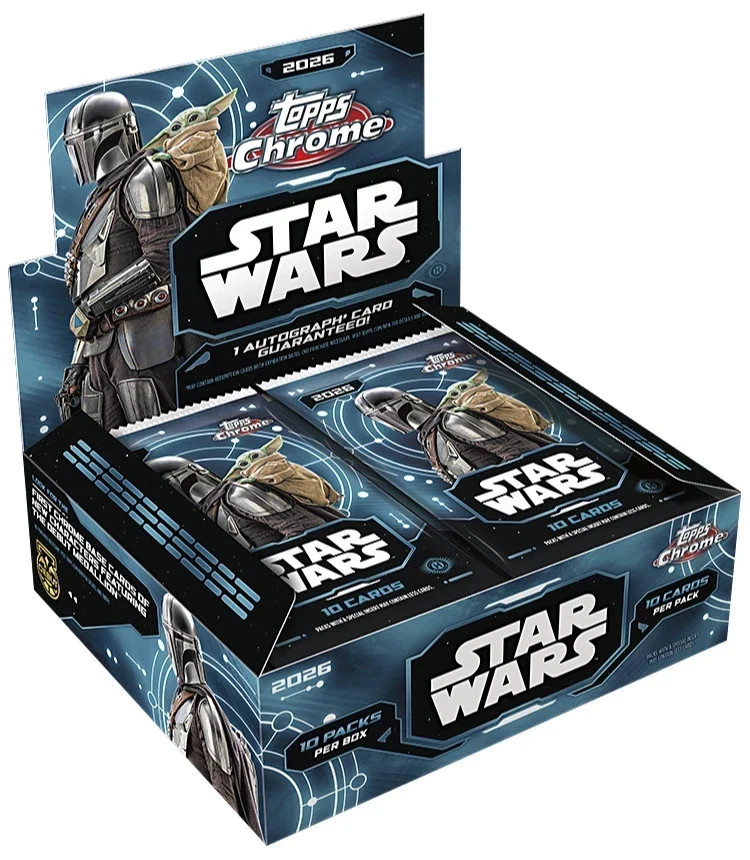 2026 Topps Chrome Star Wars Hobby Box Factory Sealed