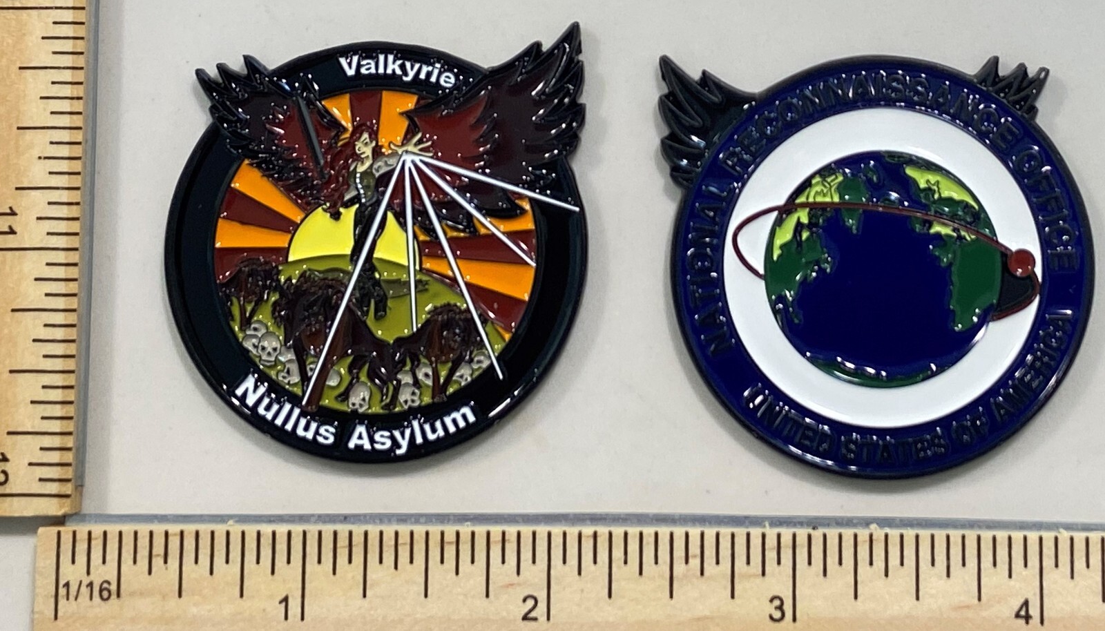 MILITARY BLACK OPS CHALLENGE COIN - NROL-33 VERSION (B) VALKYRIE NULLUS ASYLUM