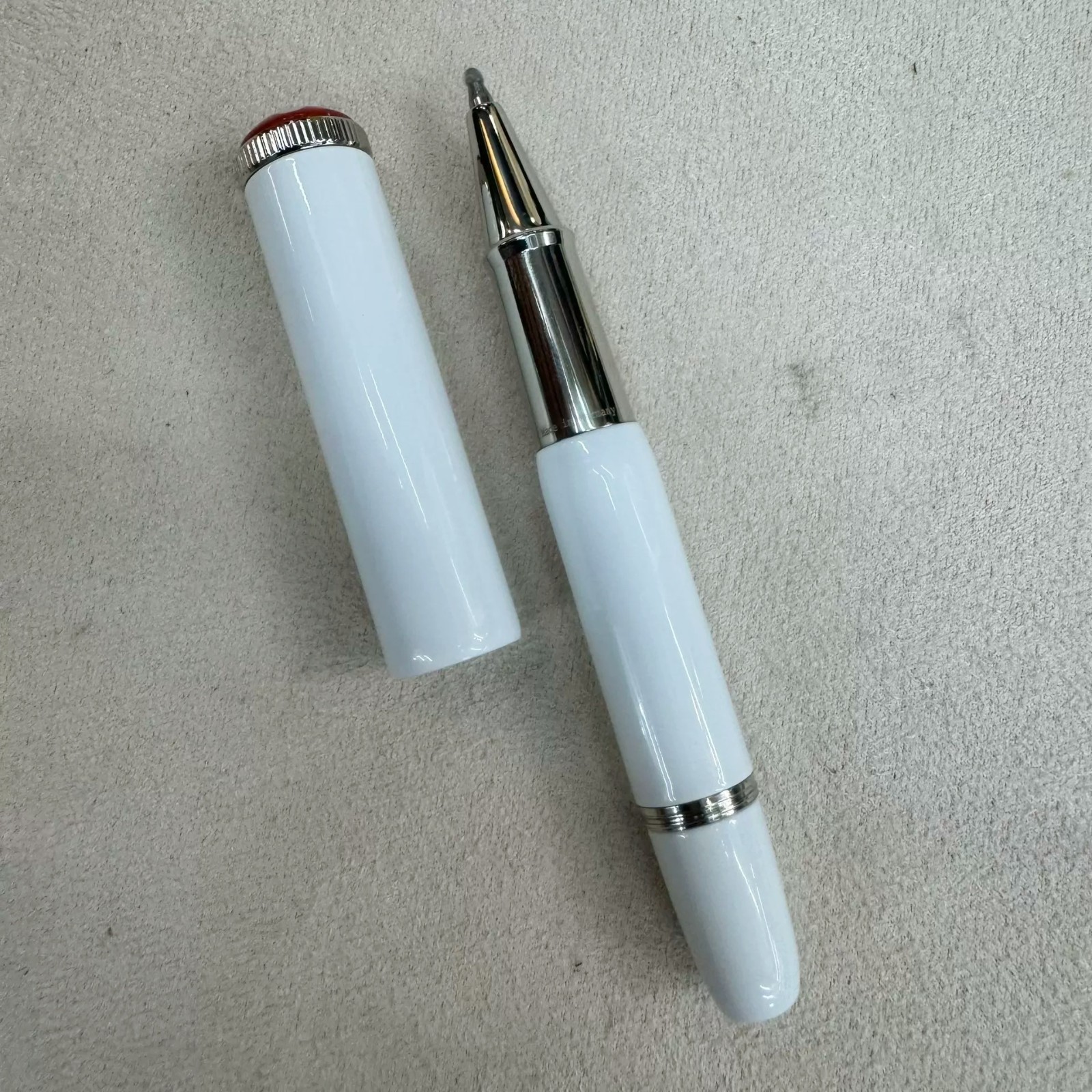 Montblanc Schreiberling Baby Mini White Rollerball Pen With Luxury Gift Box