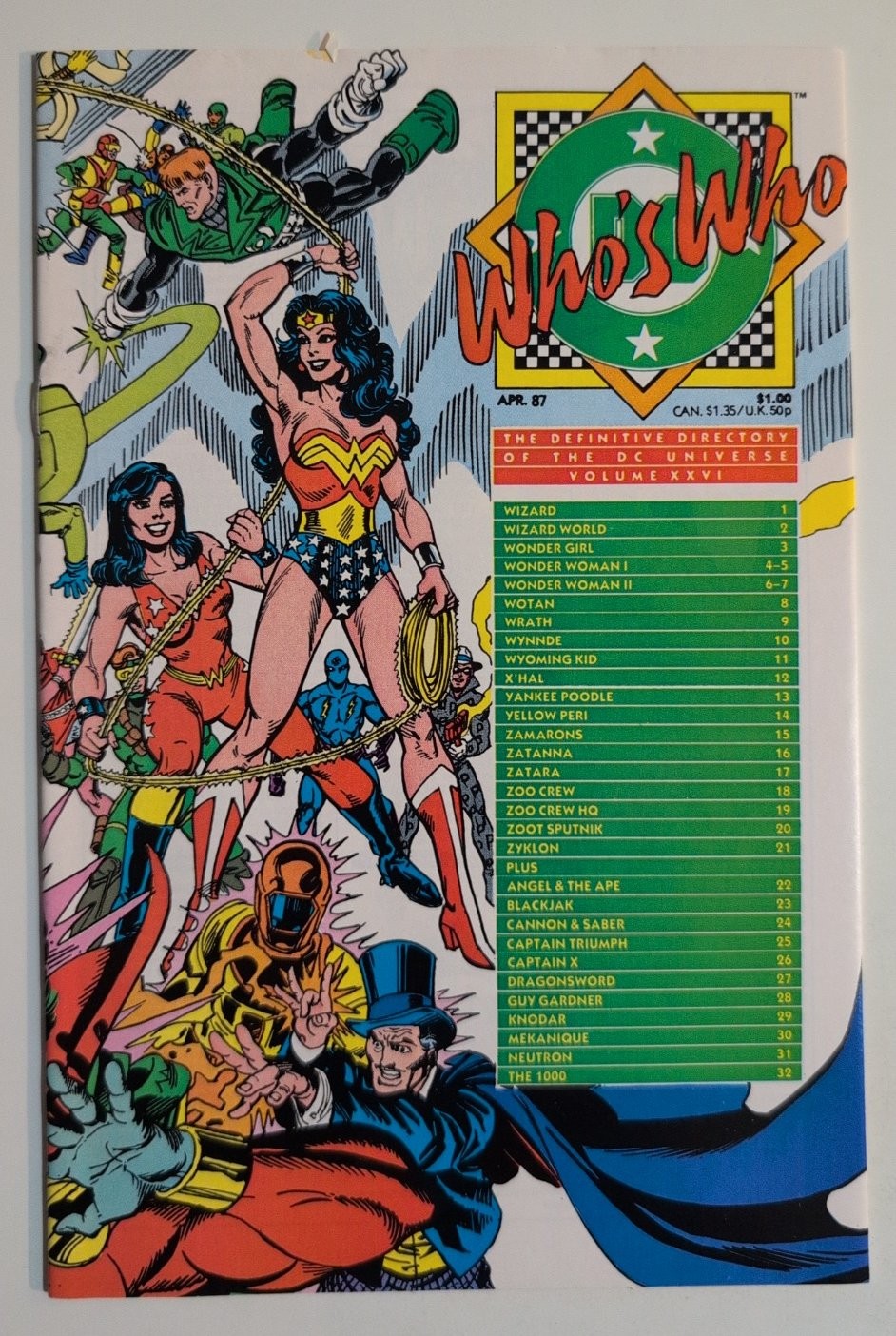 Who\'s Who: The Definitive Directory of the DC Universe #26 DC Comics 1987