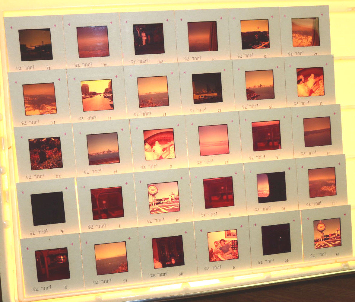 Lot Vintage 35mm Slides MCM San Francisco Golden Gate Family Fishermans 08 XS