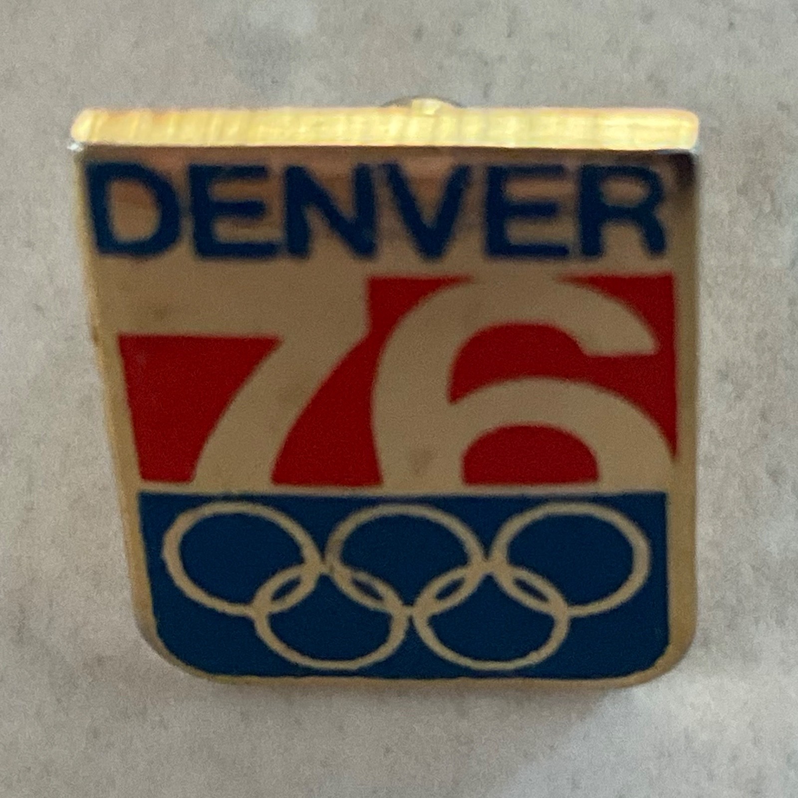 VINTAGE ORIGINAL 1976 DENVER COLORADO OLYMPICS PIN Candidate City