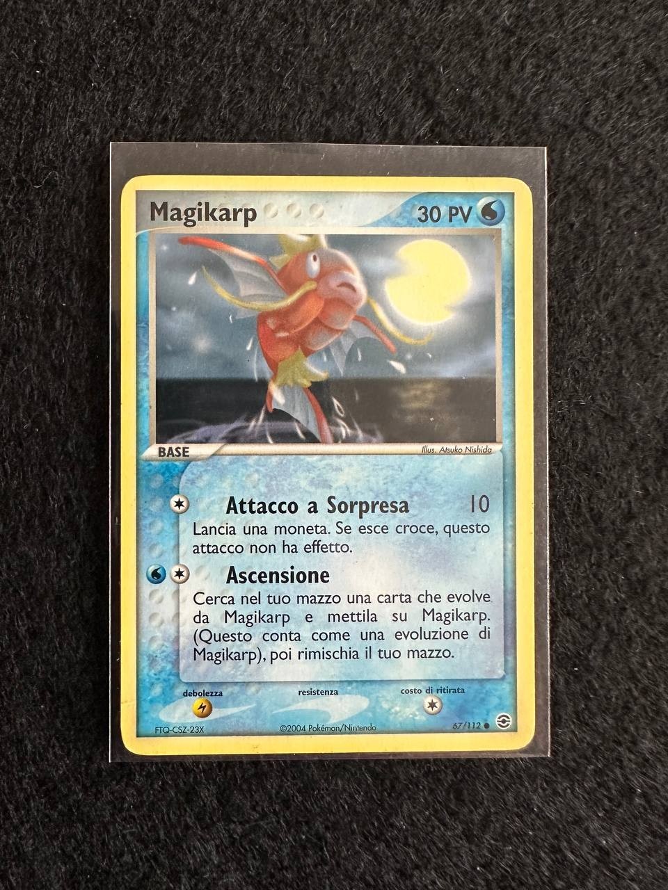 MAGIKARP 67/112 EX REDFIRE AND LEAFY POKEMON CARD ITA VINTAGE