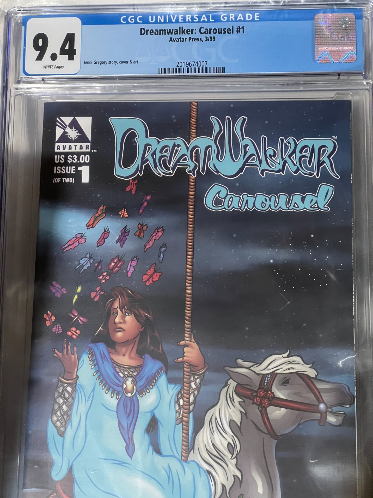Dreamwalker Carousel #1 CGC 9.4 Avatar Comic Book 1999 Early GOON