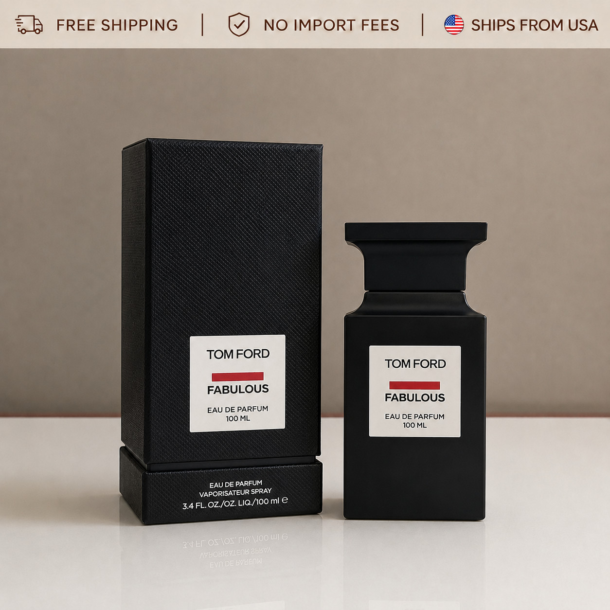 Tom ford fabulous Eau De Parfum 100 ml for unisex new in box
