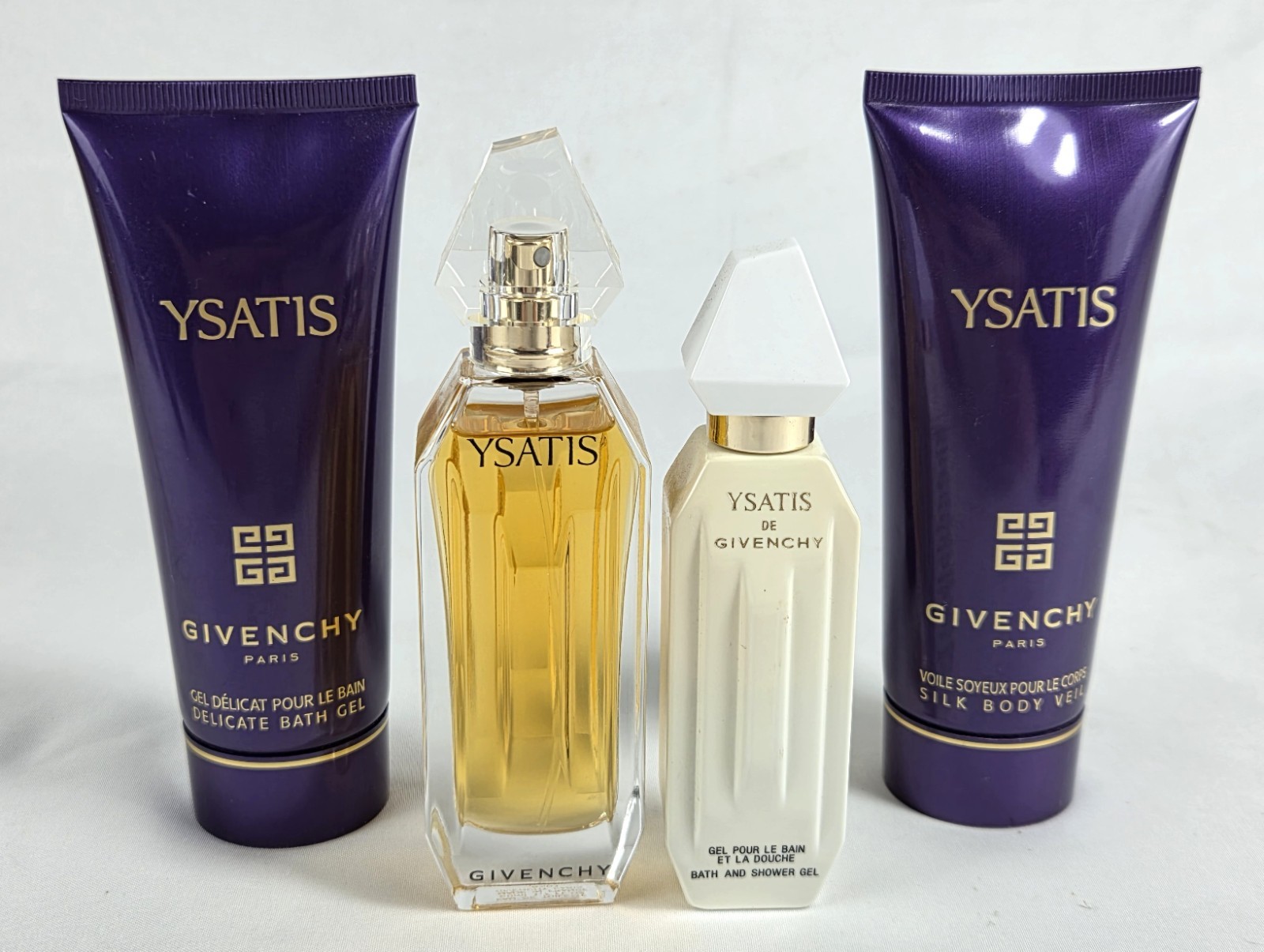 Vintage Givenchy Ysatis EDT Perfume Bath Gel Shower Gel Body Veil Lot France